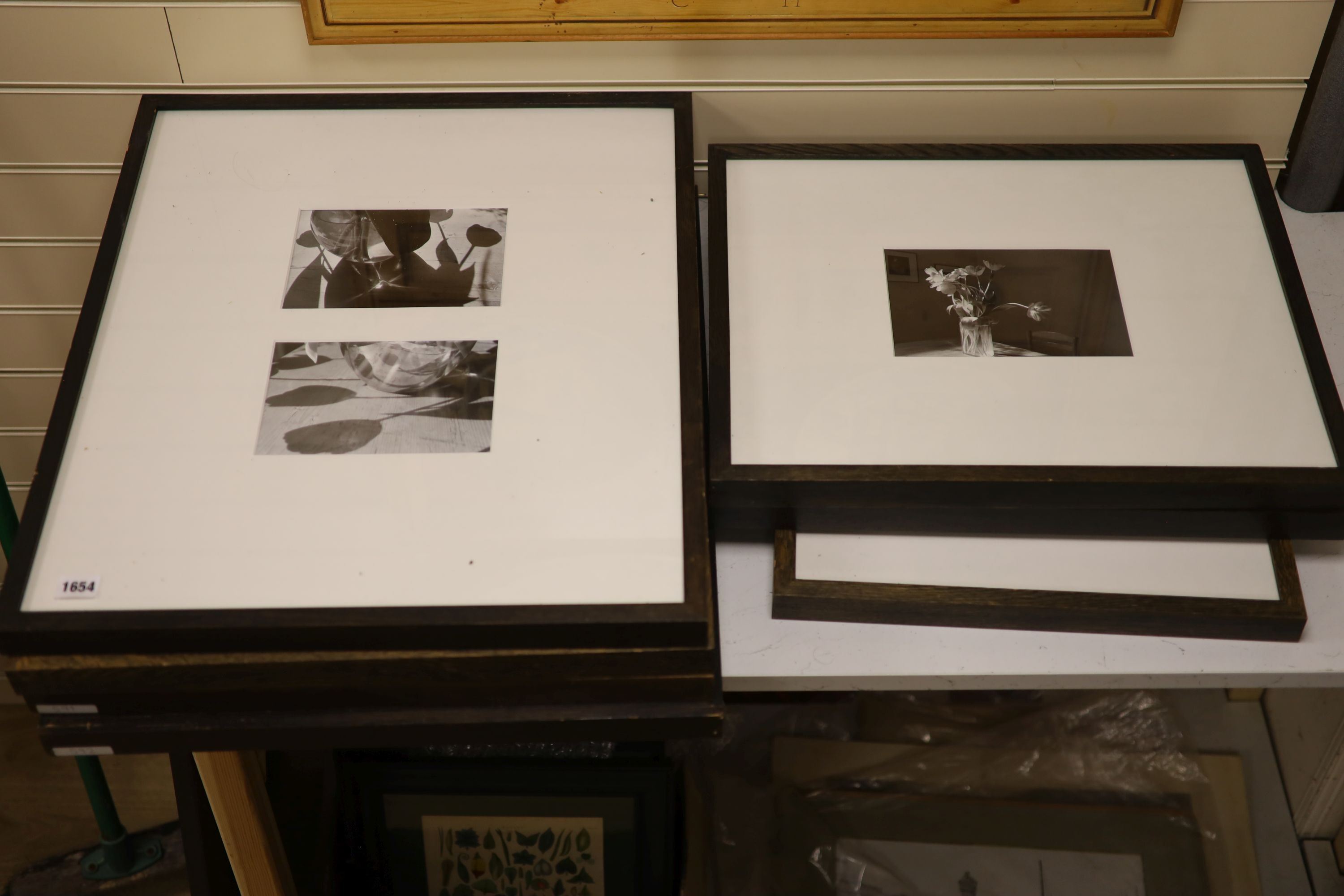 John Blakemore (1936-), eight assorted gelatin silver prints, Tulips 1988 with Zelda Cheatle Gallery label verso, 41 x 33cm; Tulip Series, 41 x 32cm; Tulip Series, two in one frame